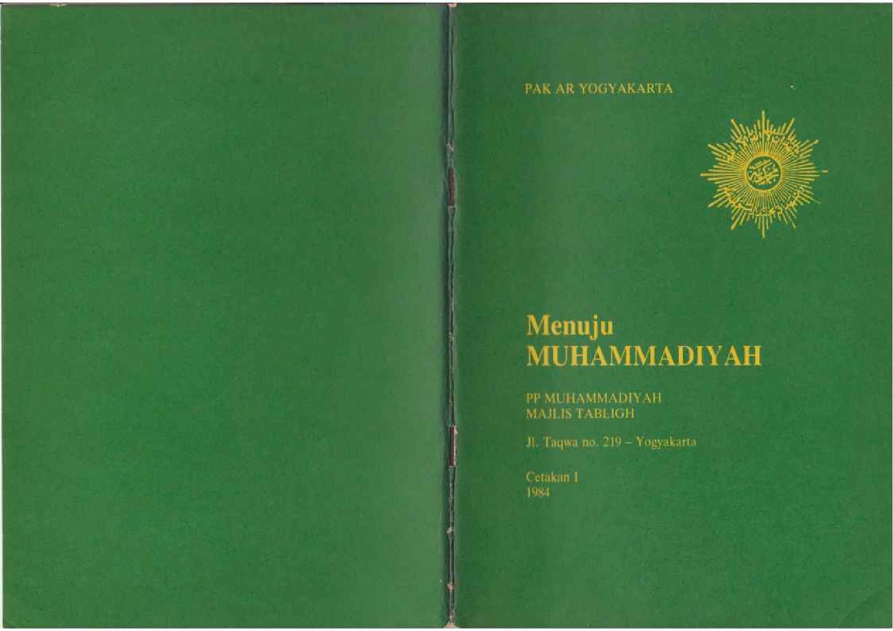 Menuju Muhammadiyah (Edisi 1984)