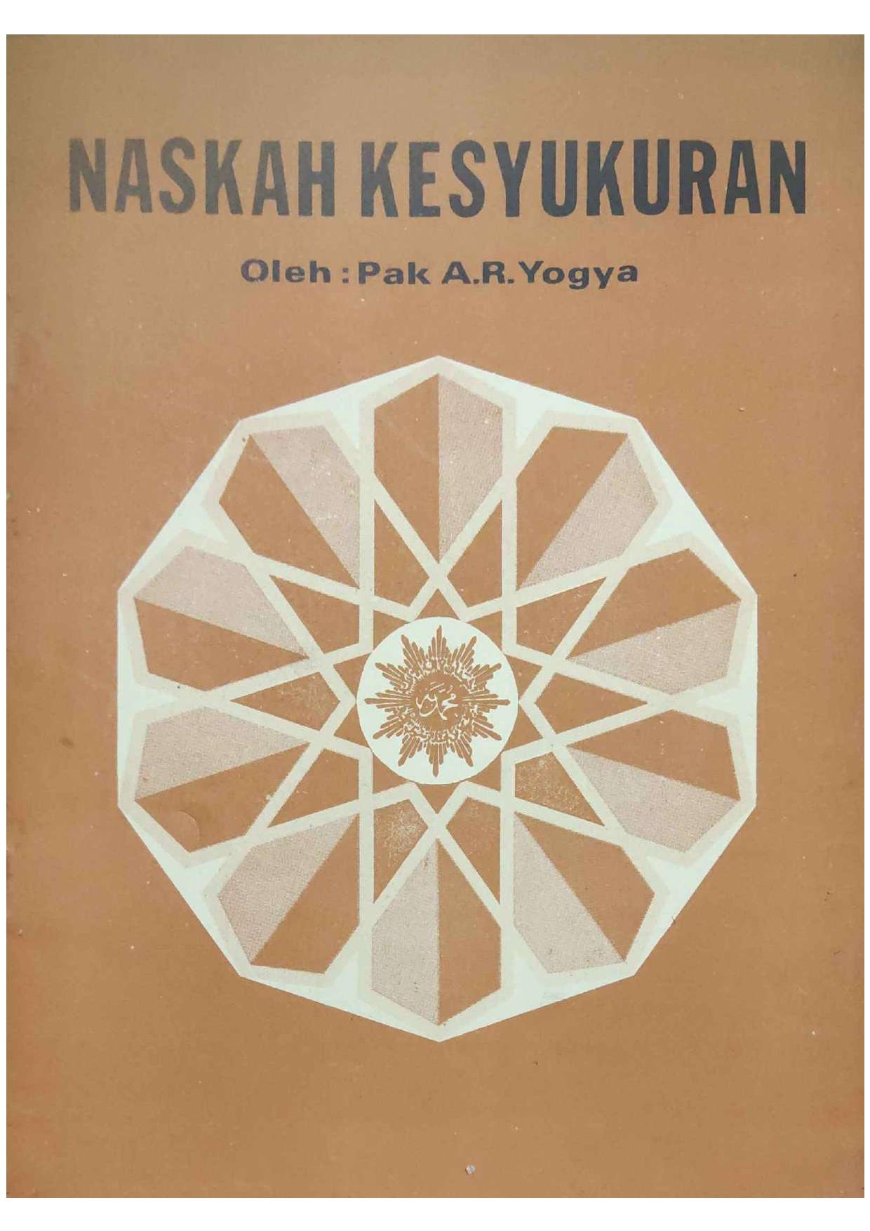 Naskah Kesyukuran 74 Tahun Muhammadiyah